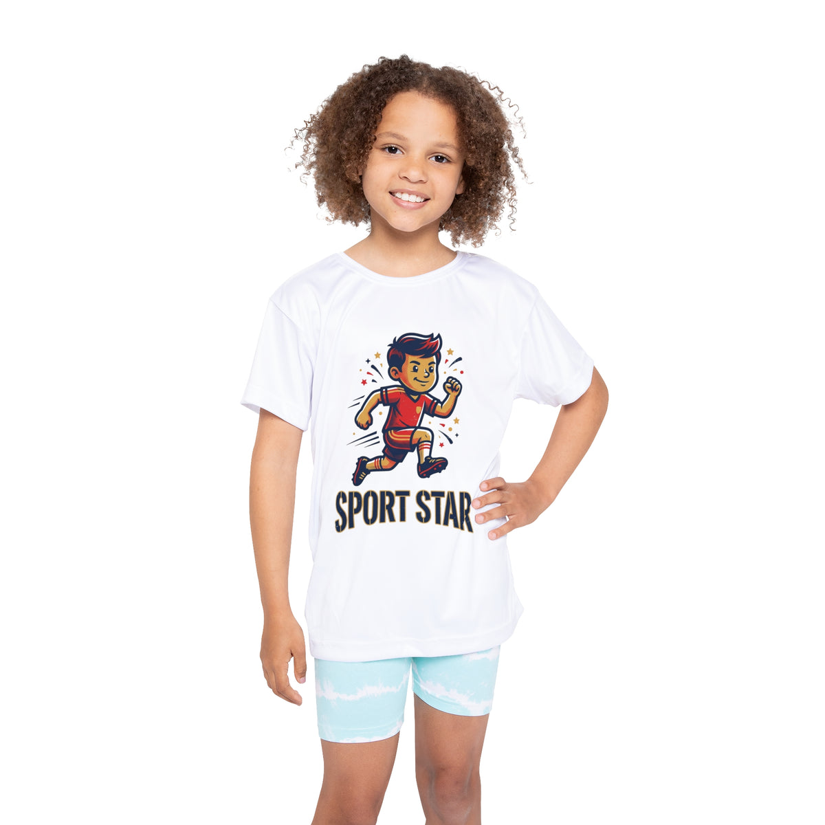 Kids Sport Star Jersey — Youth Athletic Tee with 'Sport Star' Graphic
