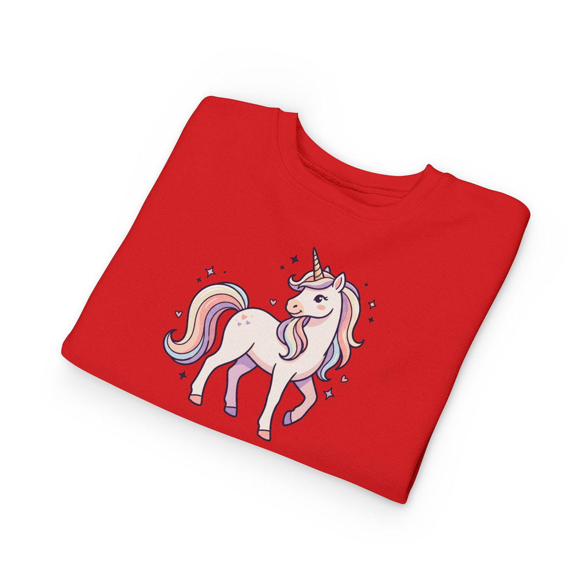 Pastel Unicorn Toddler Sweatshirt — Little Girl Back Print