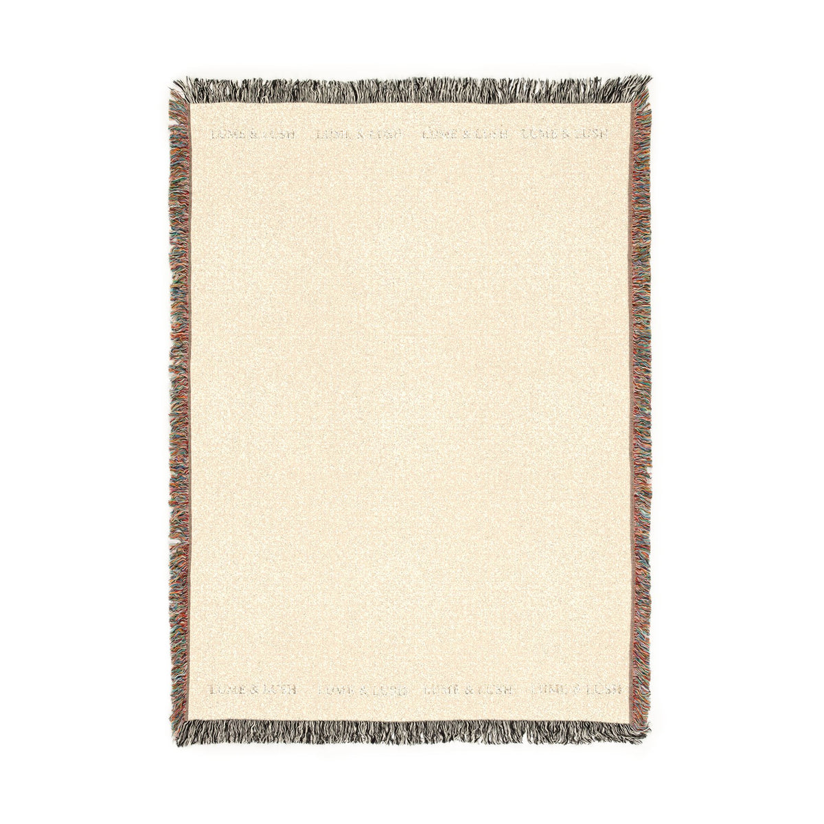 Reversible Woven Cotton Throw Blanket