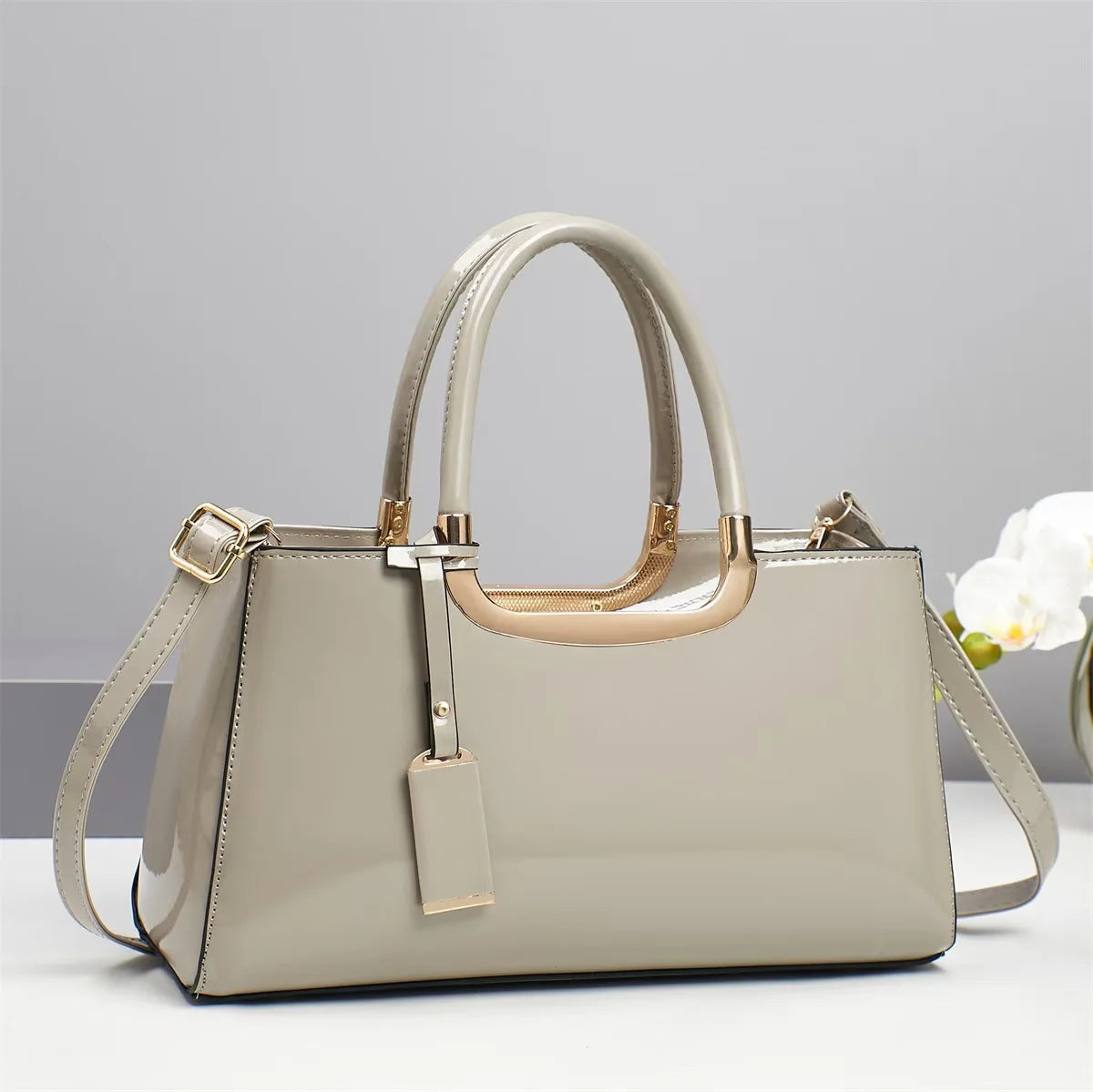 Structured Square Shoulder Tote
