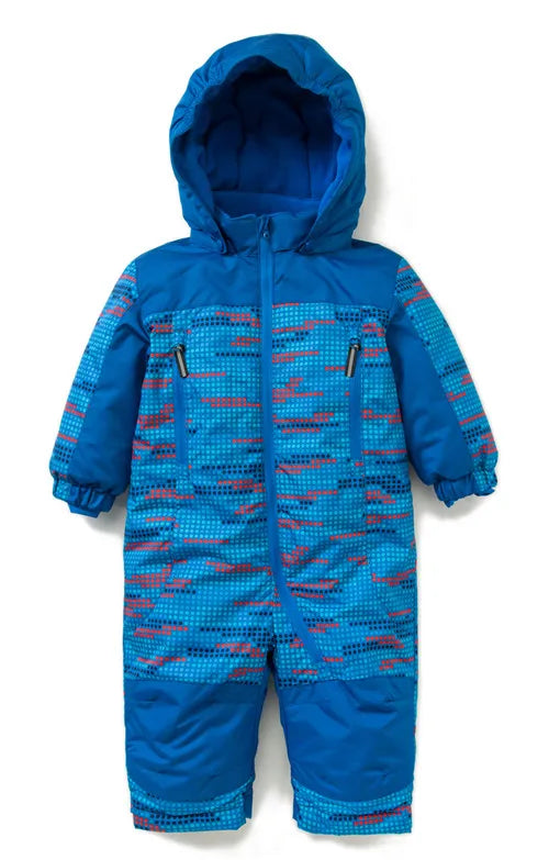 Baby Romper For Autumn Winter Baby Girl Pink Polka Dot Snowsuit Baby Boy Blue Romper Windproof And Waterproof 0-3 Year Clothes