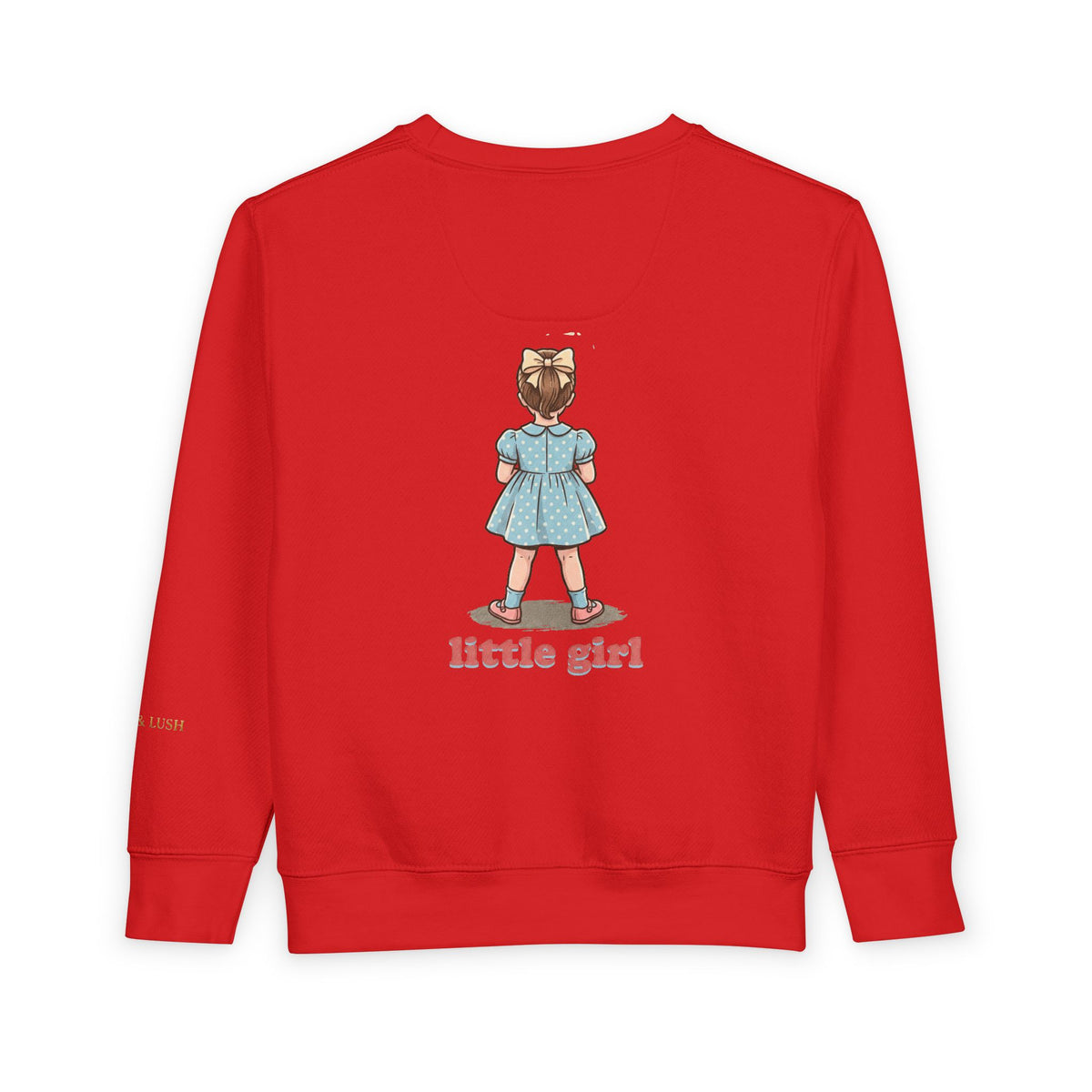 Pastel Unicorn Toddler Sweatshirt — Little Girl Back Print