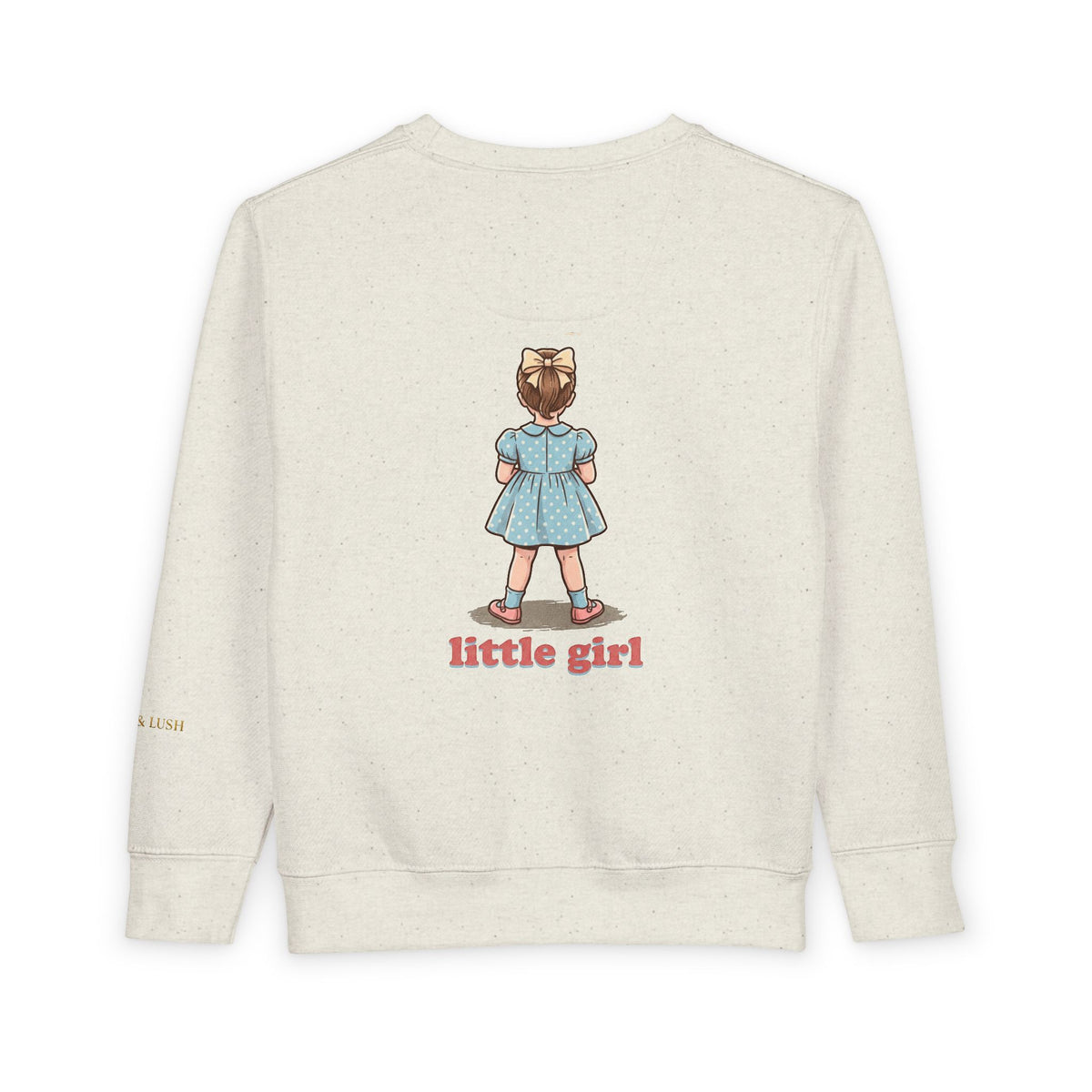 Pastel Unicorn Toddler Sweatshirt — Little Girl Back Print