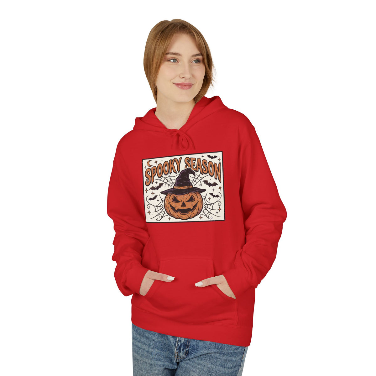 Spooky Season Pumpkin & Black Cat Hoodie