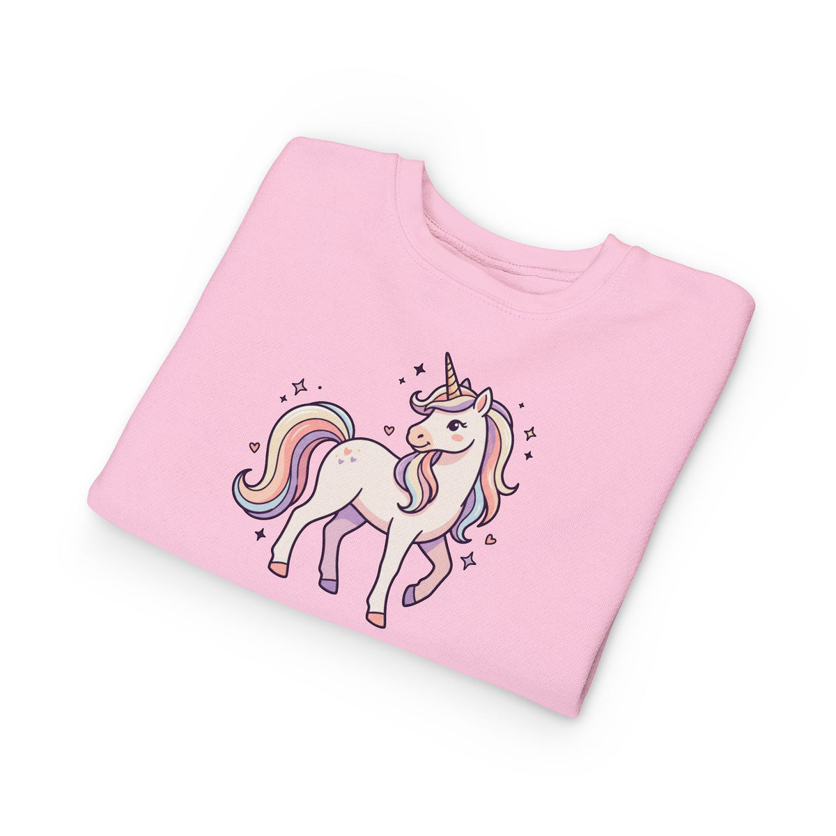 Pastel Unicorn Toddler Sweatshirt — Little Girl Back Print