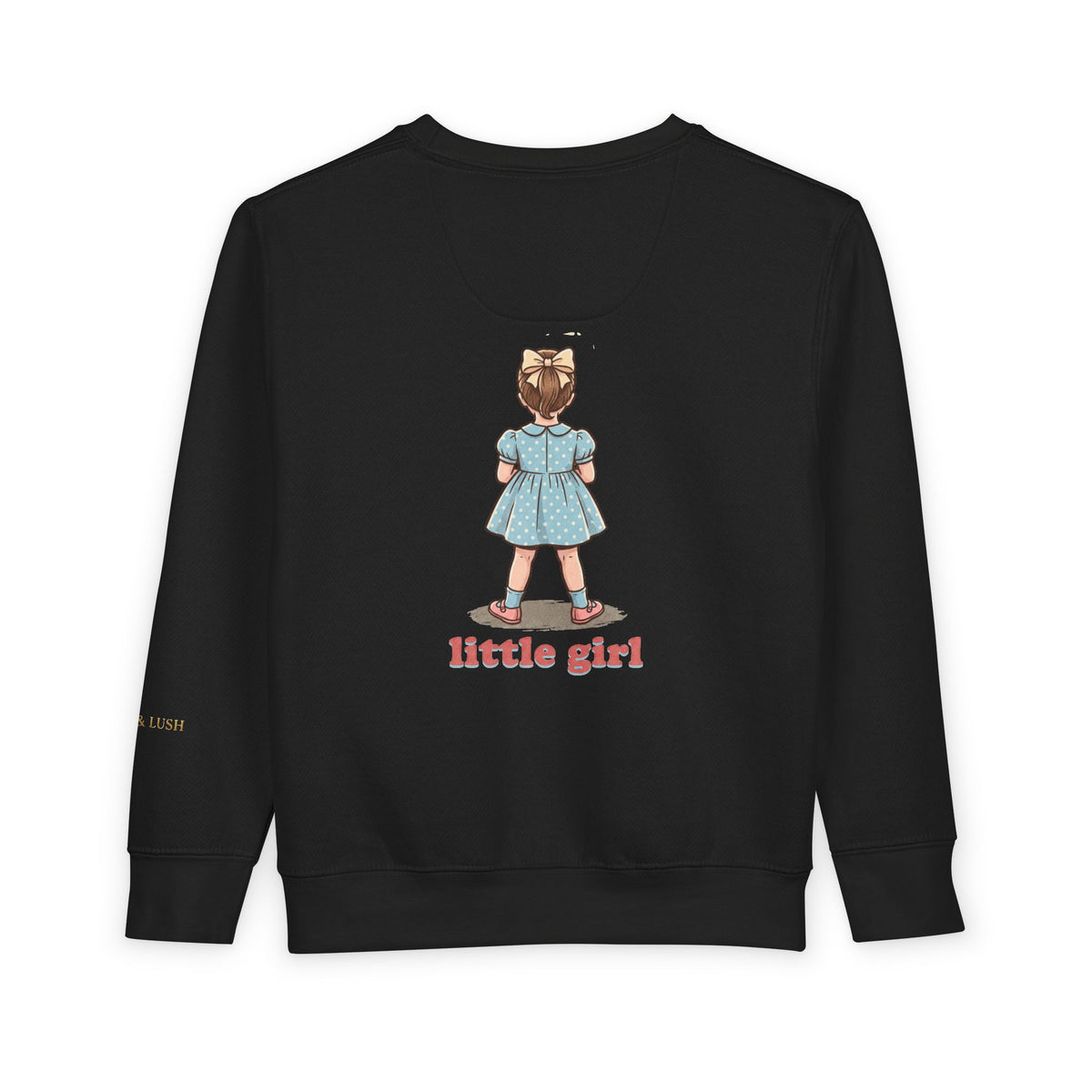Pastel Unicorn Toddler Sweatshirt — Little Girl Back Print