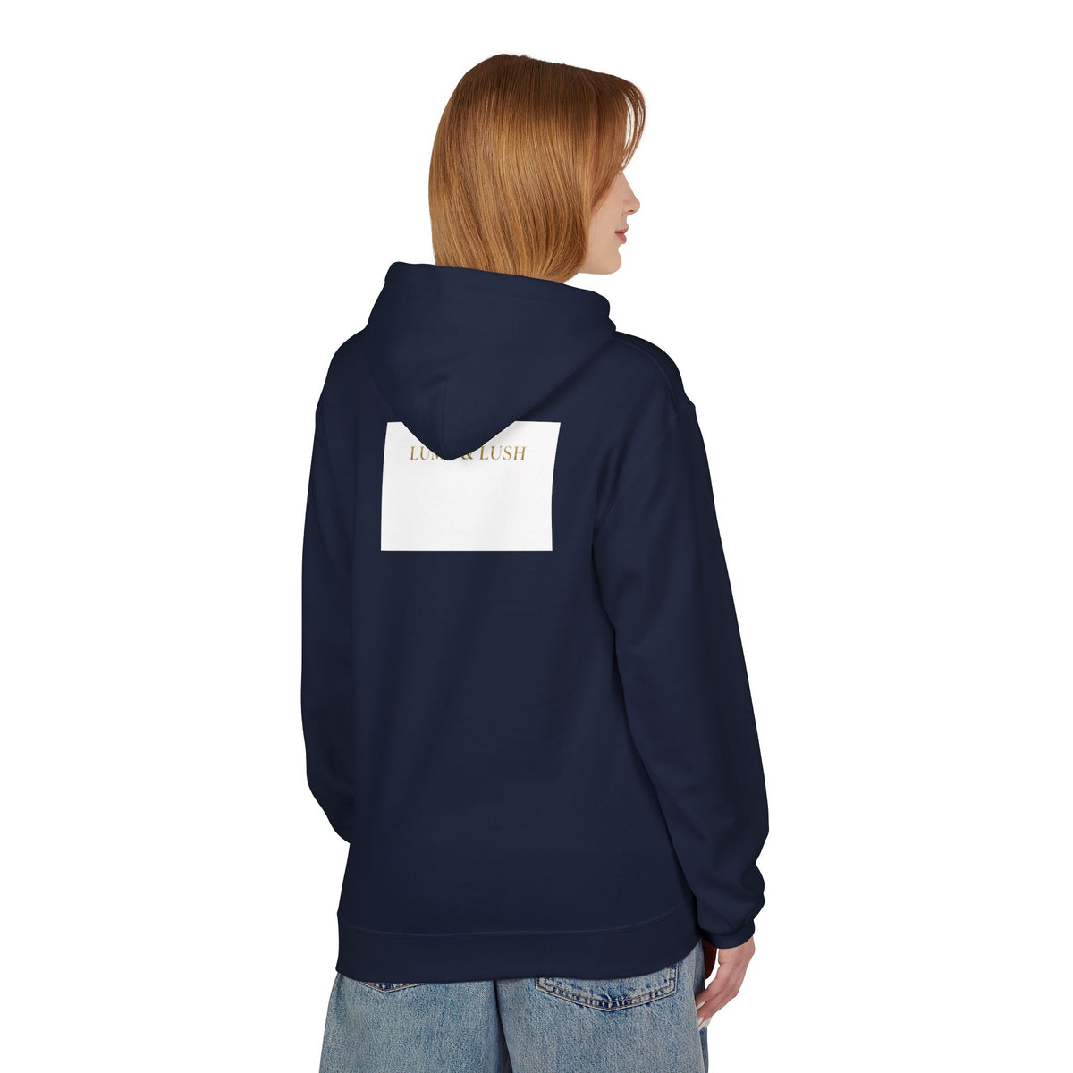 Gold Laurel Monogram Hoodie