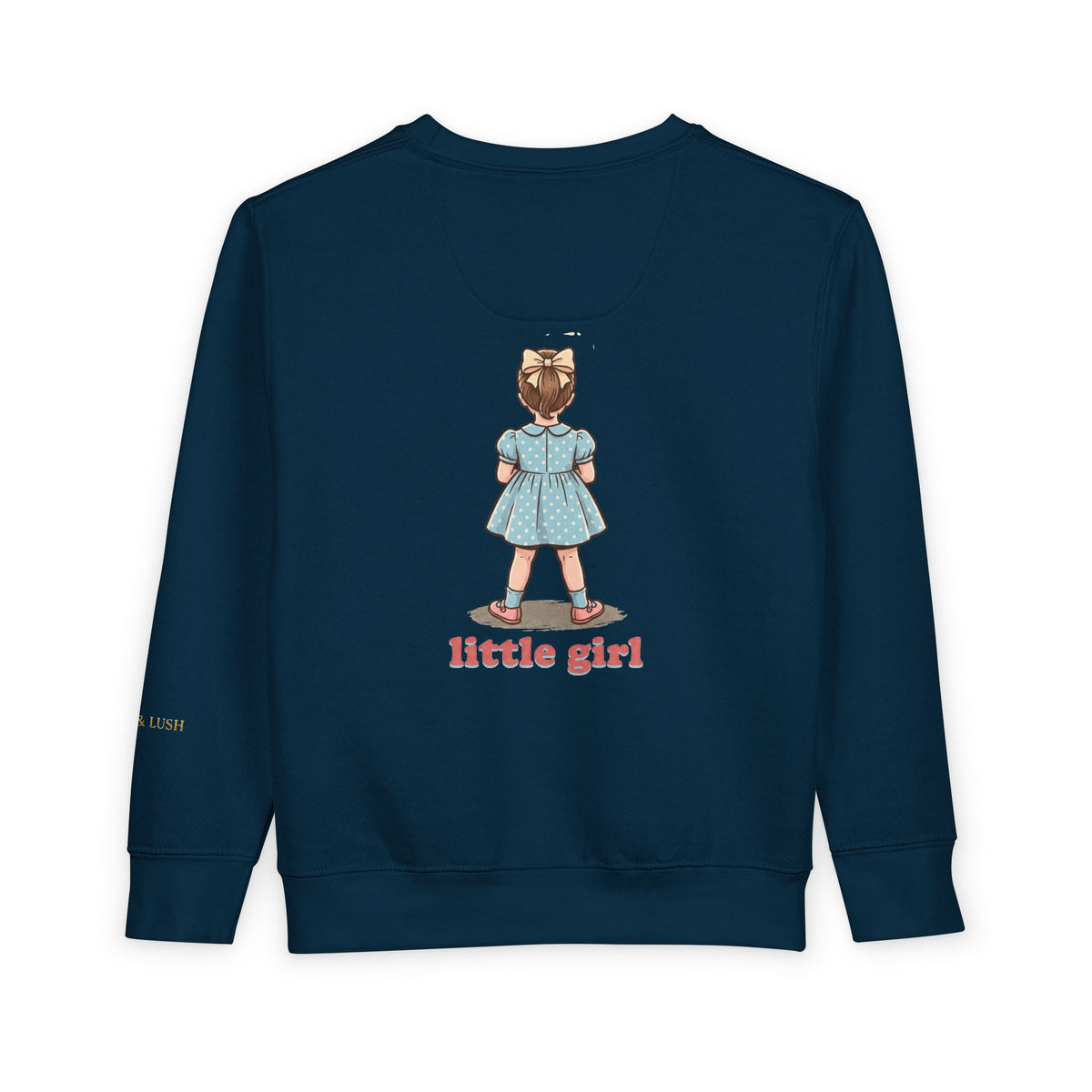 Pastel Unicorn Toddler Sweatshirt — Little Girl Back Print