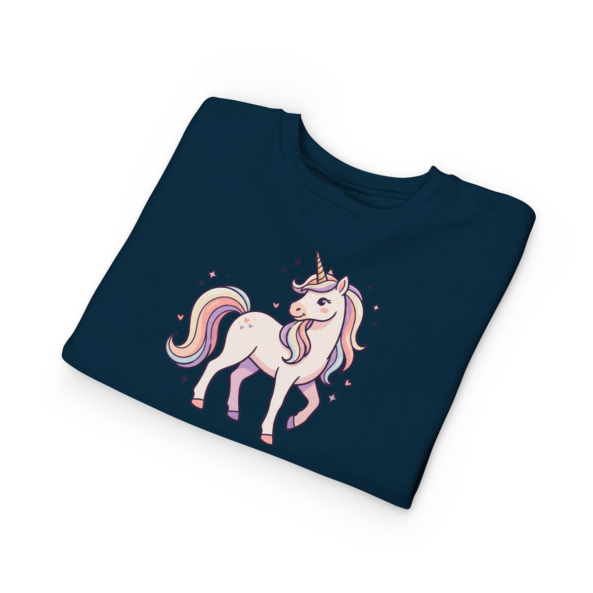 Pastel Unicorn Toddler Sweatshirt — Little Girl Back Print