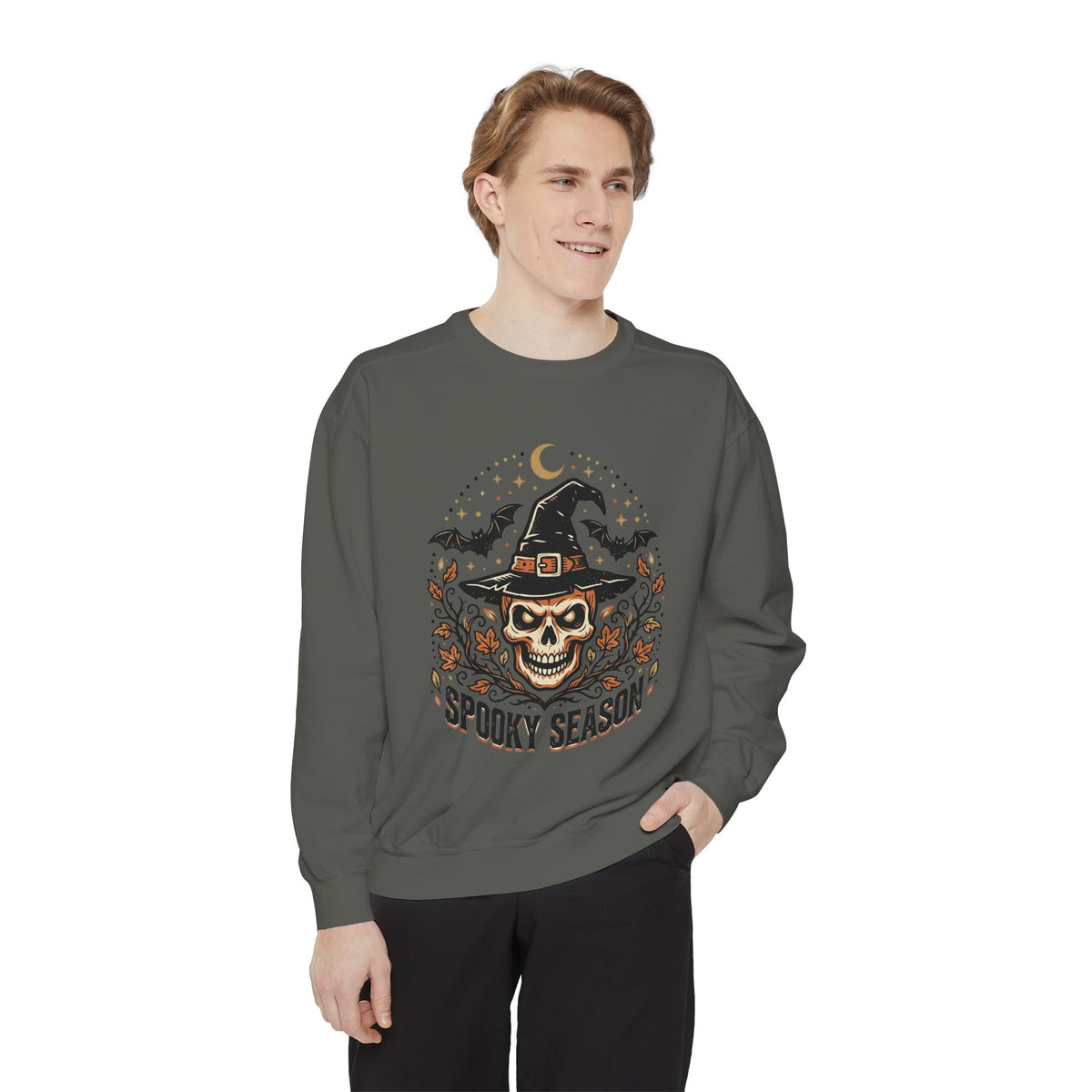 Moonlit Witch Halloween Sweatshirt