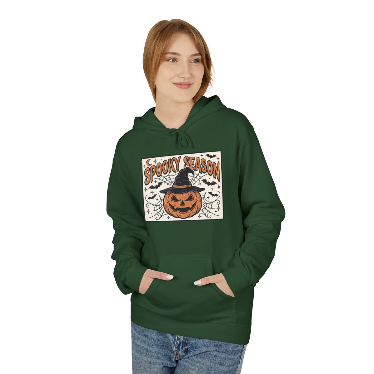 Spooky Season Pumpkin & Black Cat Hoodie