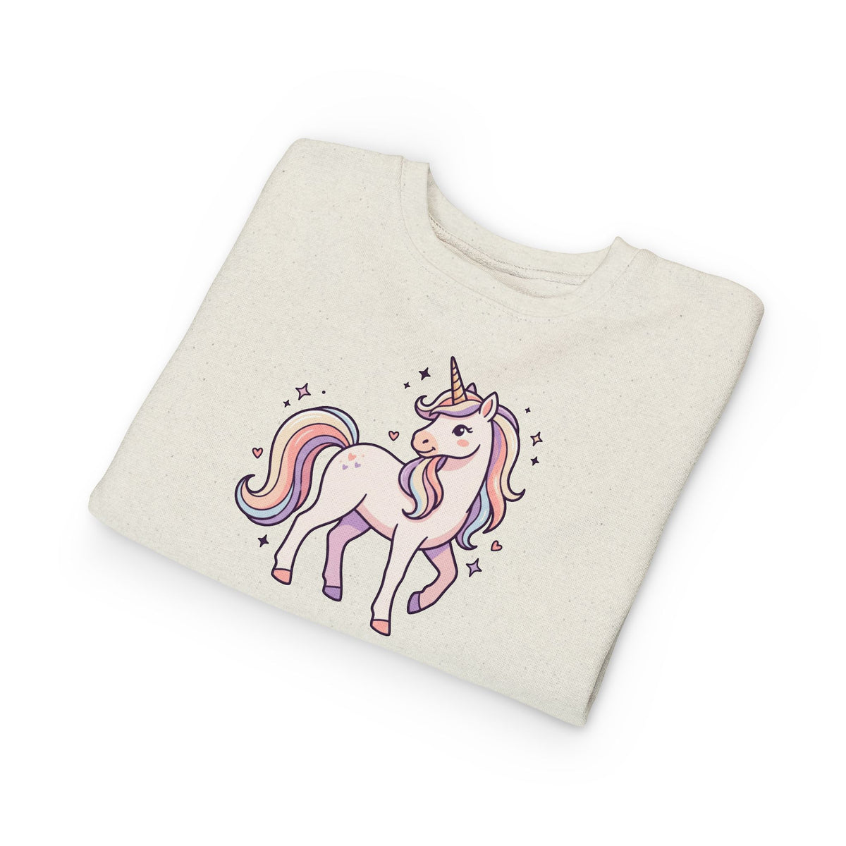 Pastel Unicorn Toddler Sweatshirt — Little Girl Back Print