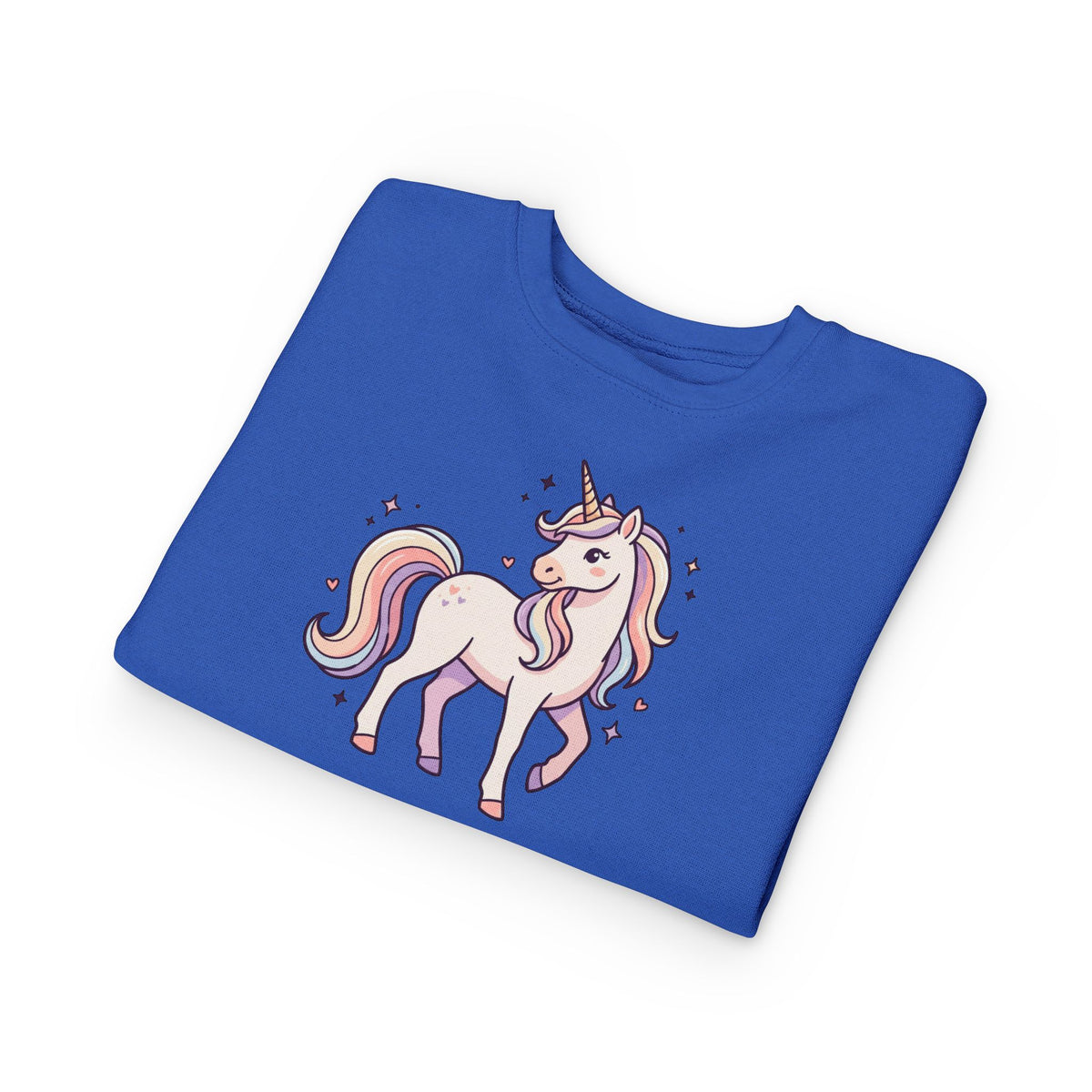 Pastel Unicorn Toddler Sweatshirt — Little Girl Back Print