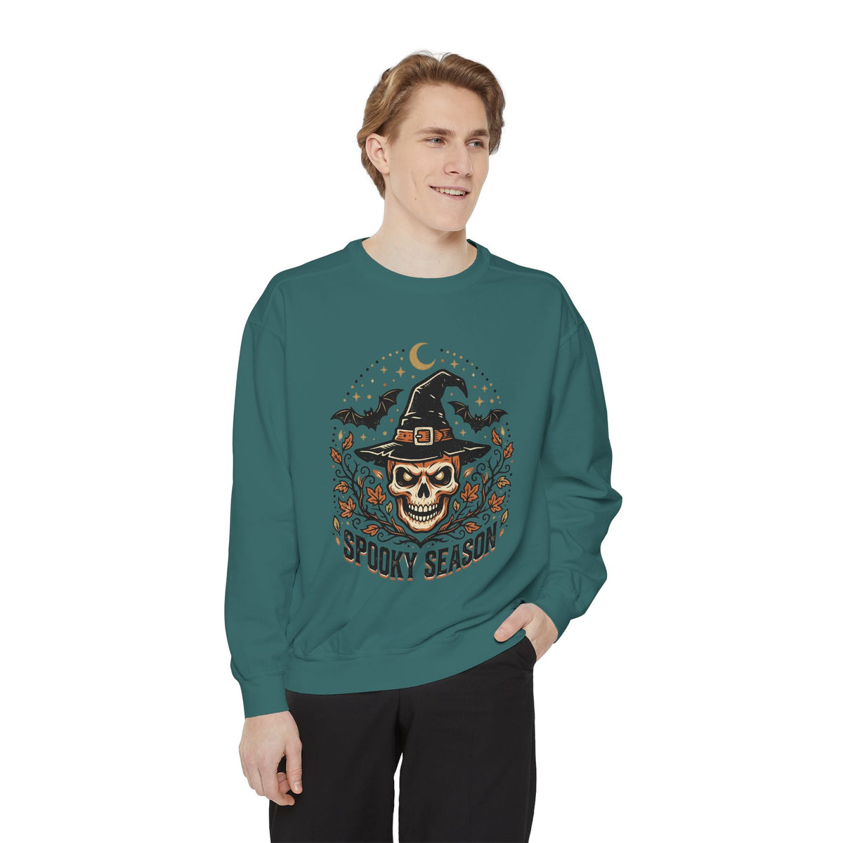 Moonlit Witch Halloween Sweatshirt