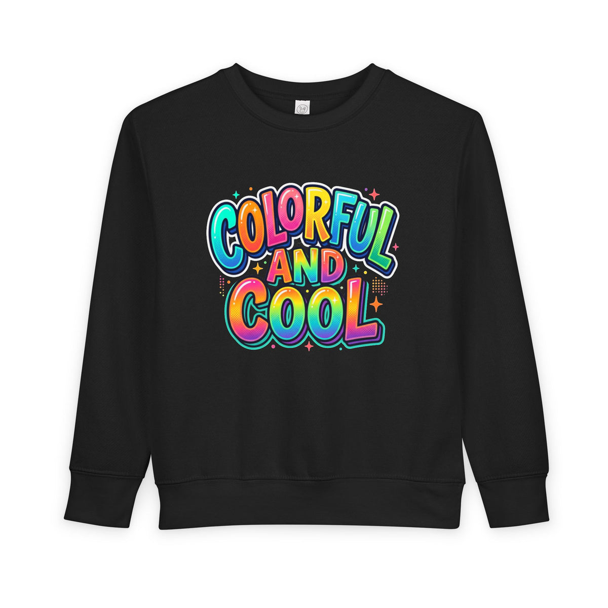 Toddler Sweatshirt — Pastel Retro Geometric Flower Crewneck