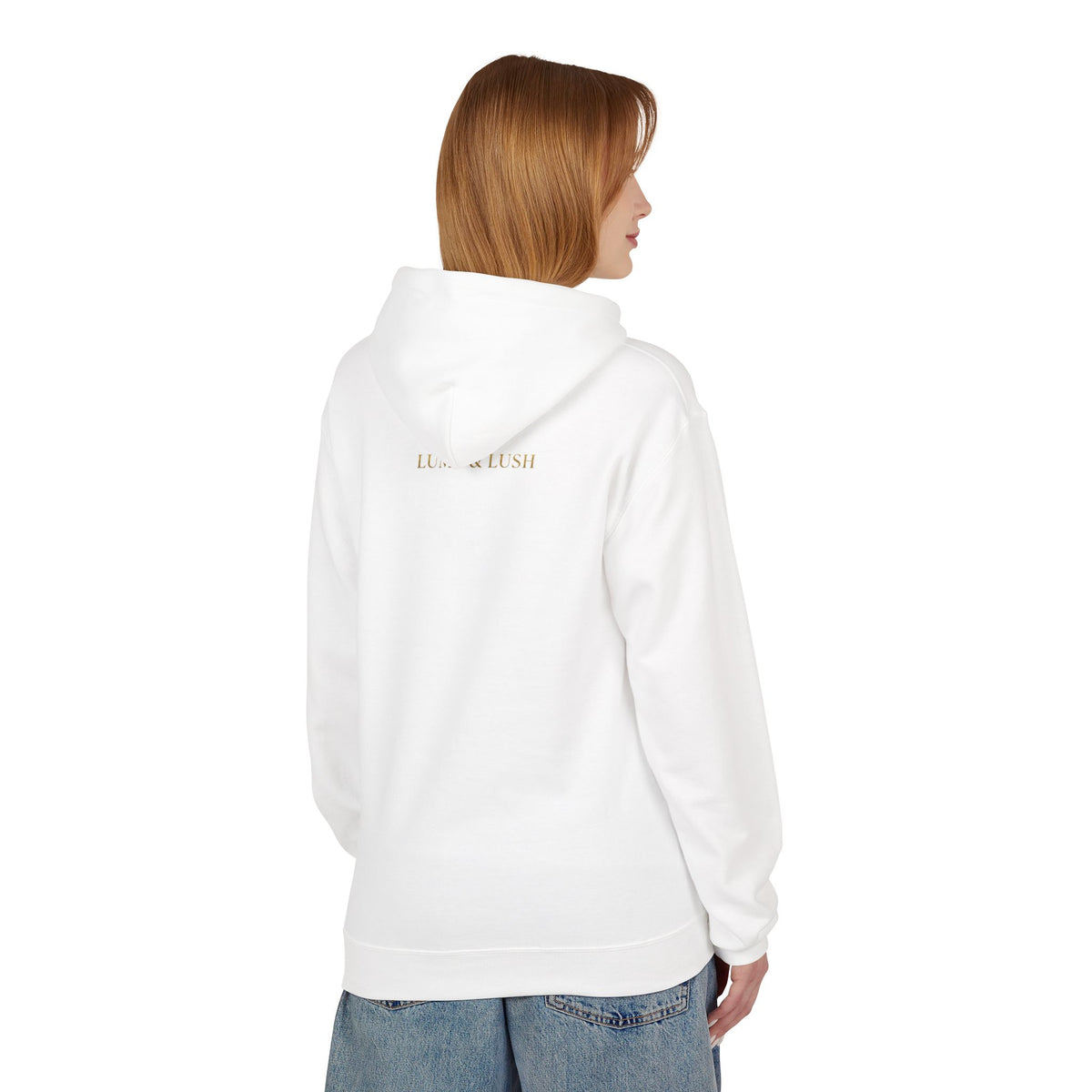 Gold Laurel Monogram Hoodie