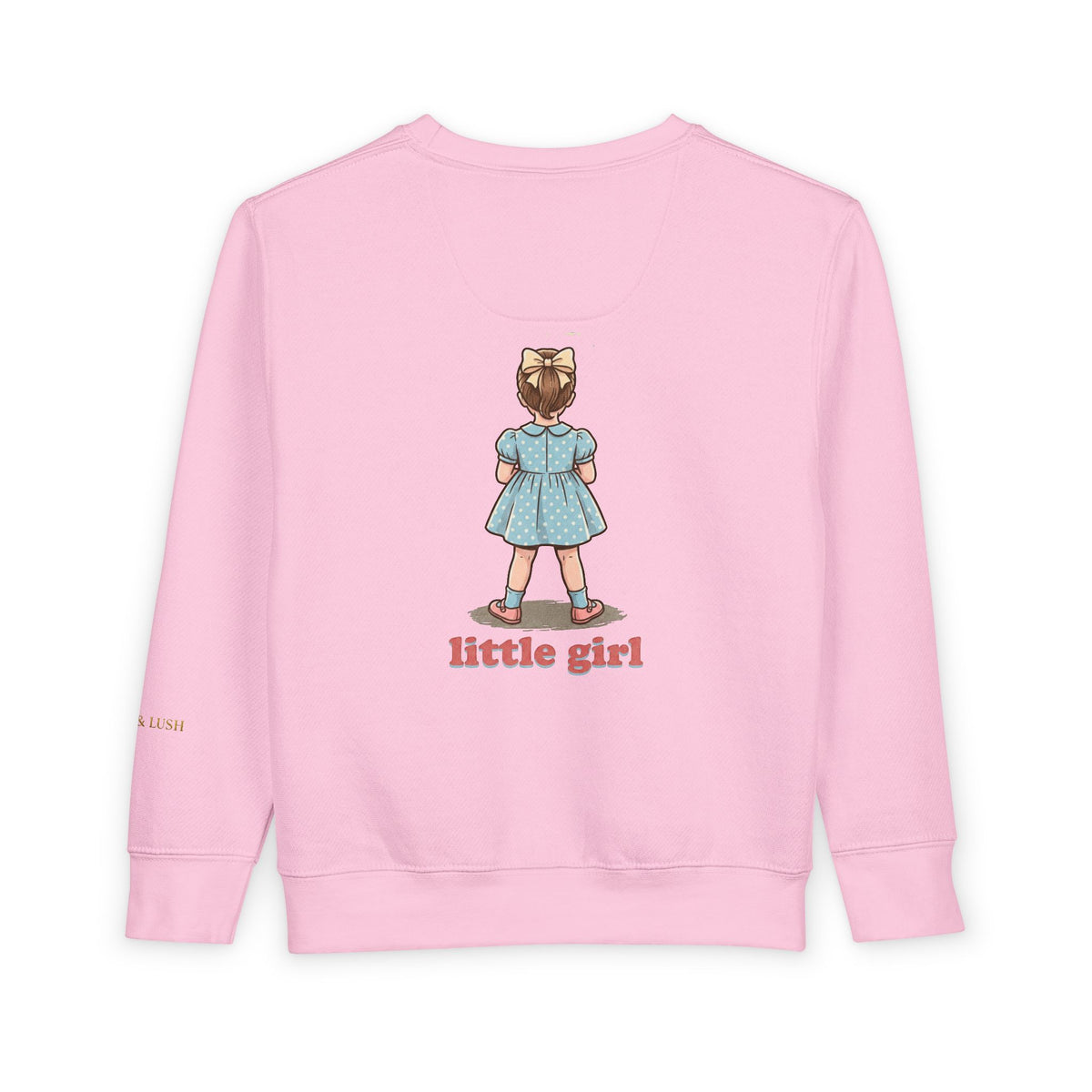 Pastel Unicorn Toddler Sweatshirt — Little Girl Back Print