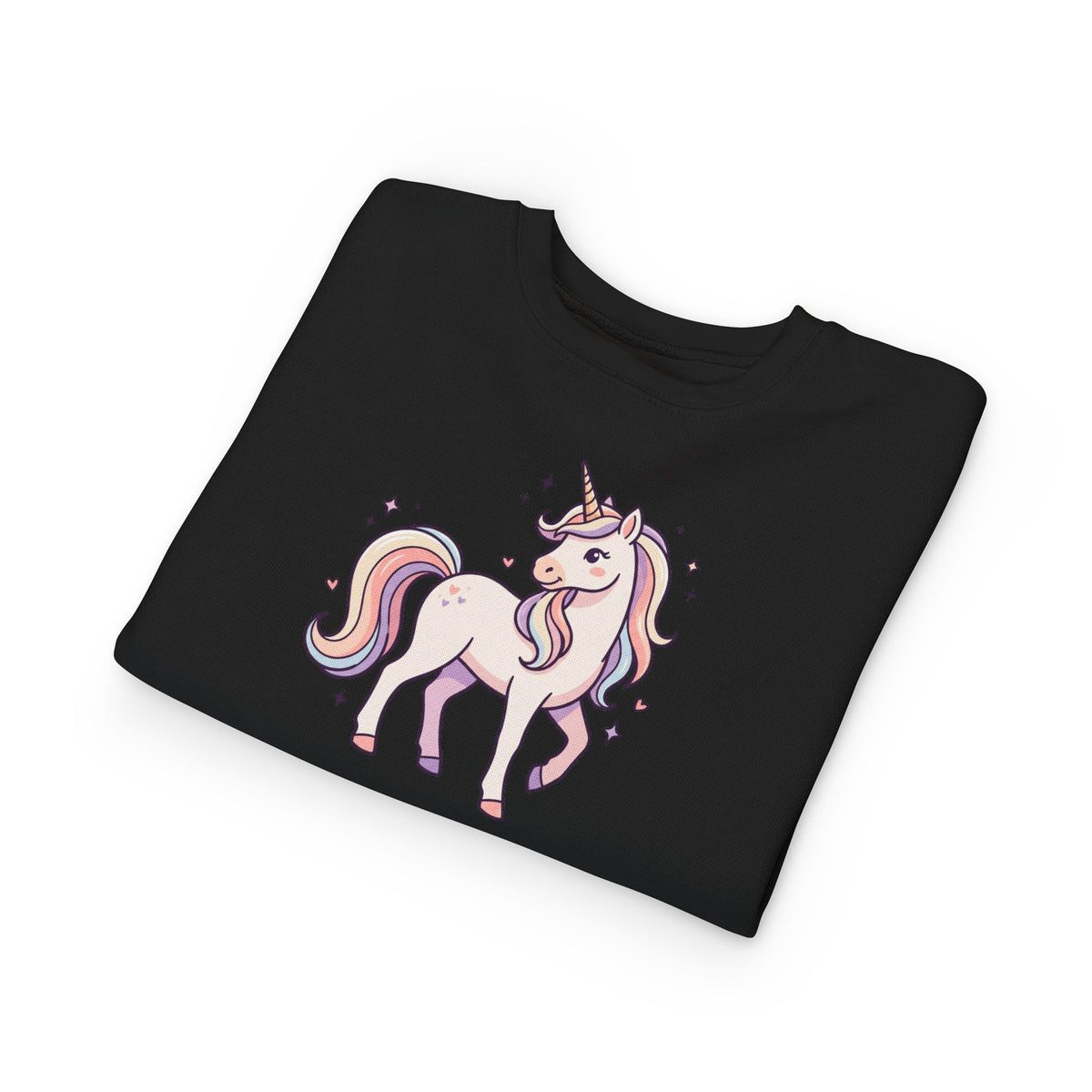 Pastel Unicorn Toddler Sweatshirt — Little Girl Back Print