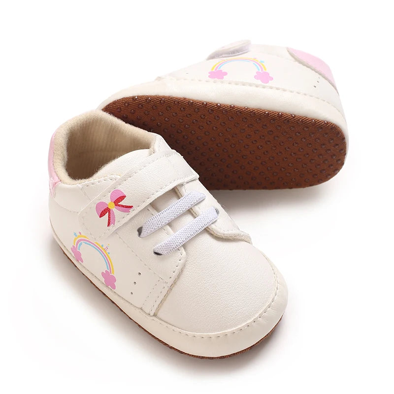 Fashionable 0-18M Baby Casual Sports Shoes For Spring And Autumn Men And Women High-Quality Soft Soled Anti Slip Walking Shoes
