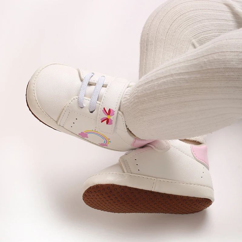 Fashionable 0-18M Baby Casual Sports Shoes For Spring And Autumn Men And Women High-Quality Soft Soled Anti Slip Walking Shoes
