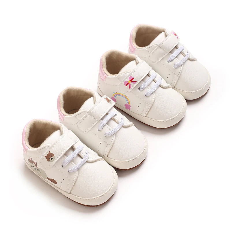 Fashionable 0-18M Baby Casual Sports Shoes For Spring And Autumn Men And Women High-Quality Soft Soled Anti Slip Walking Shoes