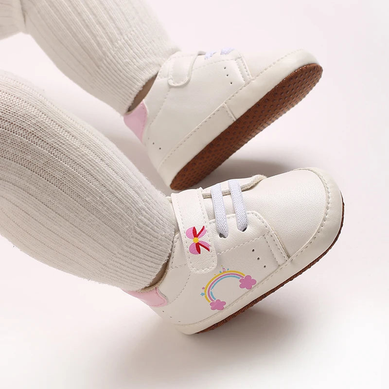 Fashionable 0-18M Baby Casual Sports Shoes For Spring And Autumn Men And Women High-Quality Soft Soled Anti Slip Walking Shoes