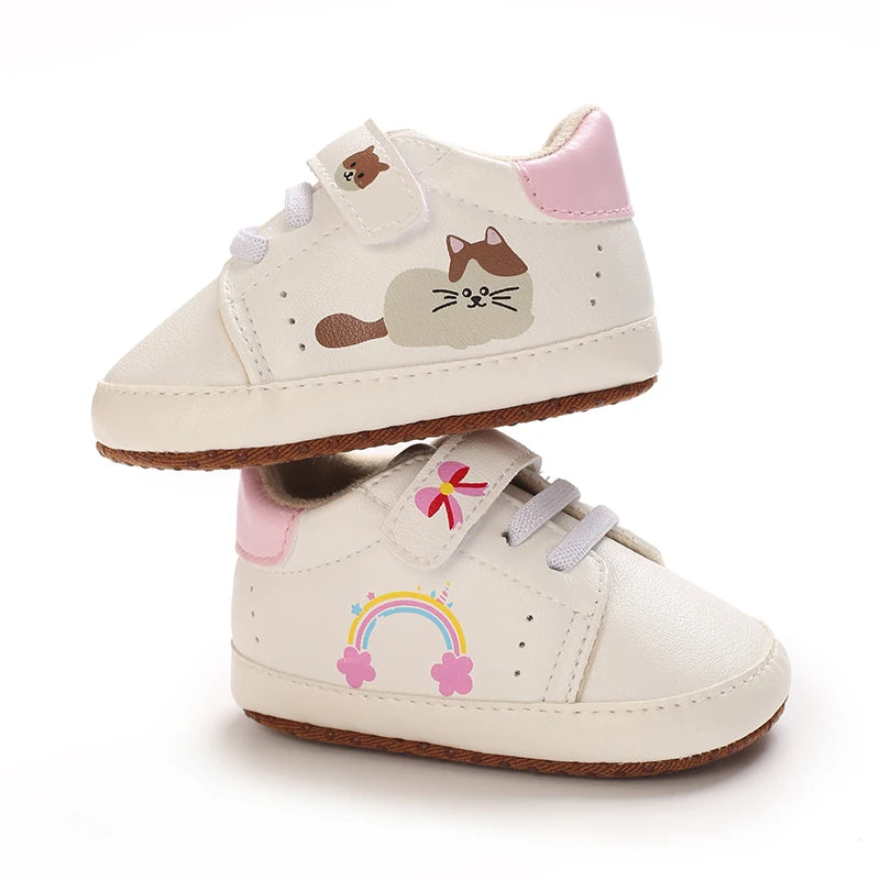 Fashionable 0-18M Baby Casual Sports Shoes For Spring And Autumn Men And Women High-Quality Soft Soled Anti Slip Walking Shoes