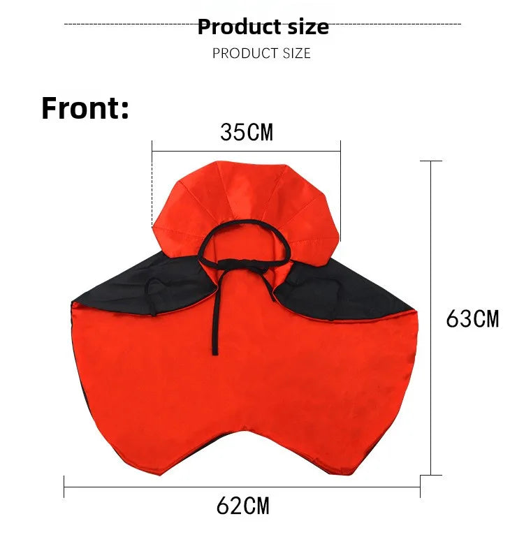 Halloween Pet Cape Costume with Bat Wings Adjustable Vampire Cloak for Puppy Kitten Dog Cat Cosplay Party Holiday Decorations