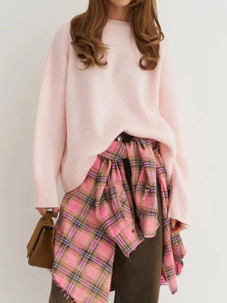 Oversized Knitted Pullover Sweater