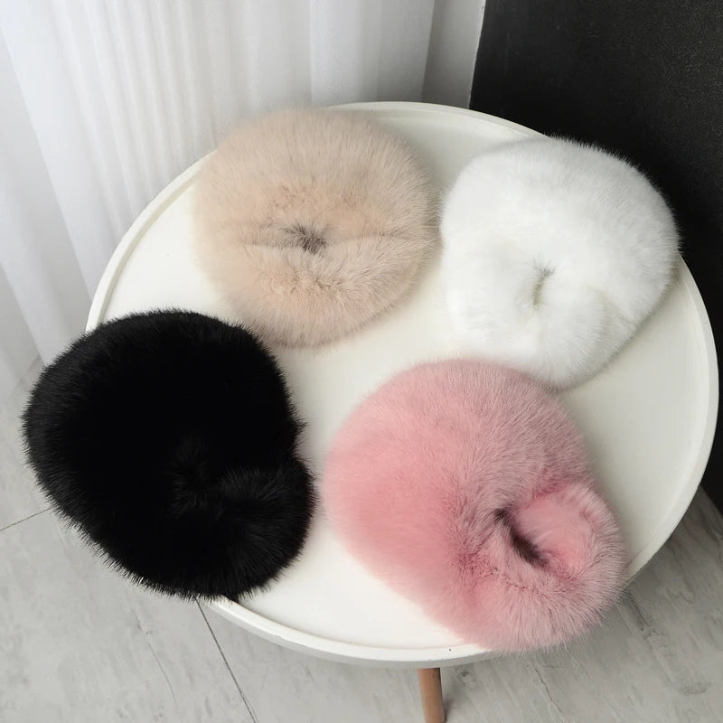 Women's Winter Casual Furry Shoulder Bag Soft Plush Solid Color Clutch Purse Lightweight Female Hobos Handbag