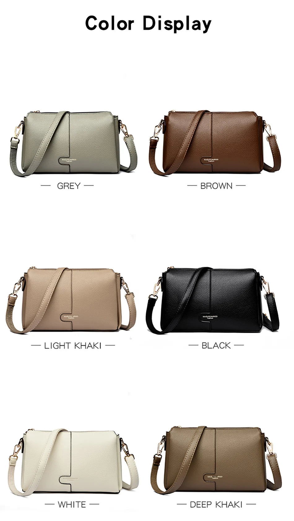 Three-Compartment Tassel Bucket Bag