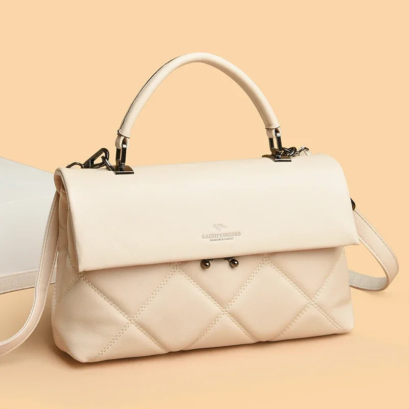 Soft Faux Leather Everyday Crossbody Tote