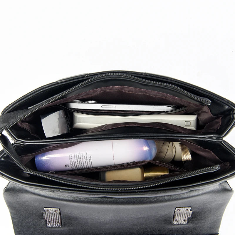 Soft Faux Leather Everyday Crossbody Tote