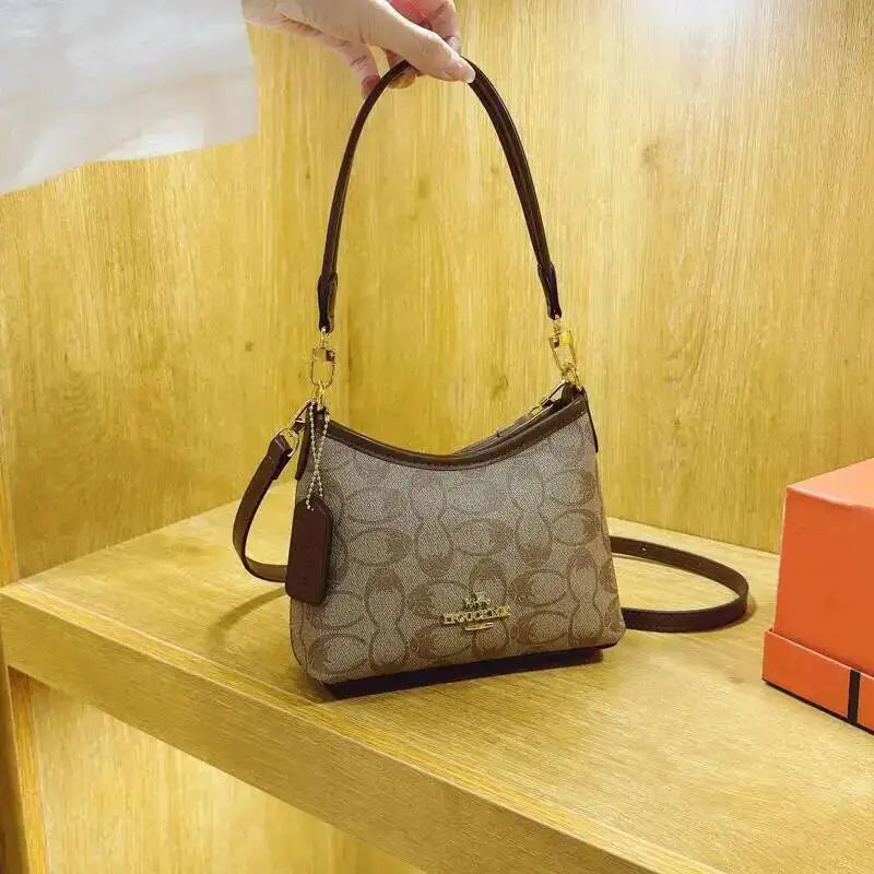 Geometric Print Underarm Crossbody Bag