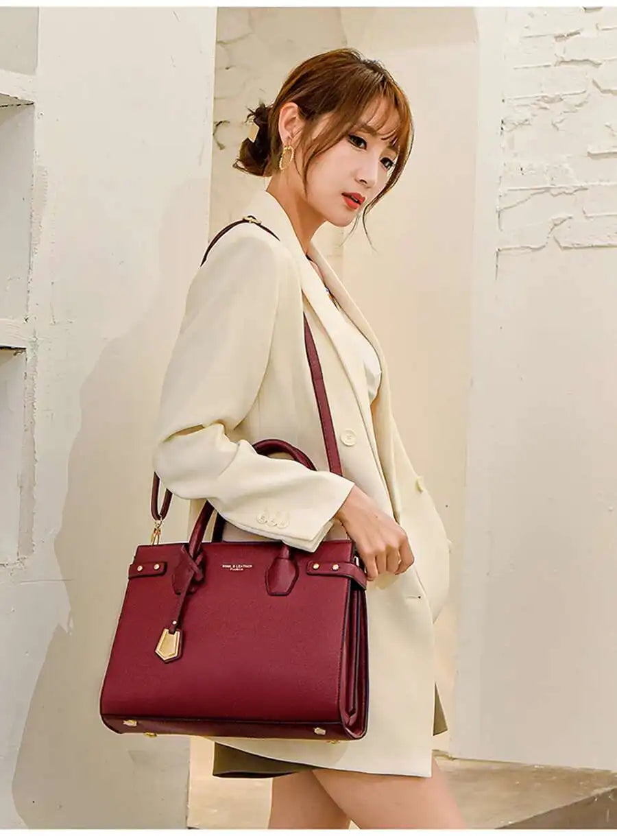 Genuine Brand Handbags For Women 2026 Ladies Hand Bag Female Leather Shoulder Top-Handle Crossbody Bags Casual Tote Sac сумка