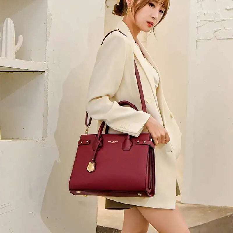 Genuine Brand Handbags For Women 2026 Ladies Hand Bag Female Leather Shoulder Top-Handle Crossbody Bags Casual Tote Sac сумка