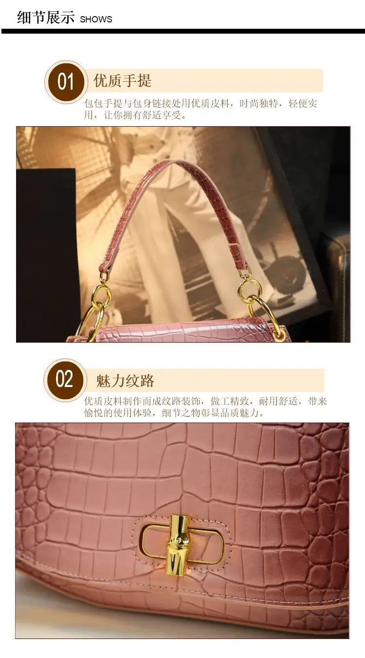 Designer Brand's New Stone Print Design Underarm Leather Shoulder Crossbody Bags for Women Сумка Женская