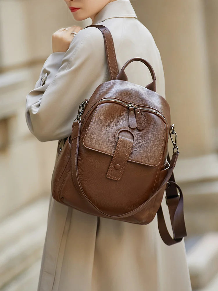 HOT ZOOLER Full Skin 100% Genuine Leather Backpack Women's Bag Classic 2026 New Large Backpack Designer Business Need #SC1700