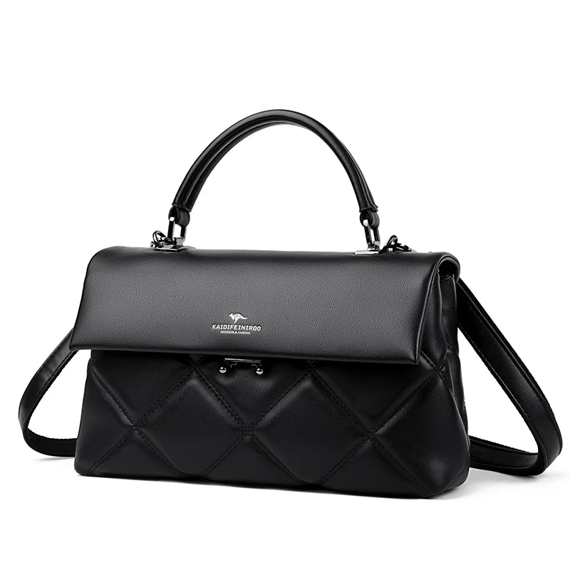 Soft Faux Leather Everyday Crossbody Tote