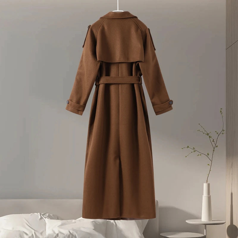 Double-Breasted Long Coat