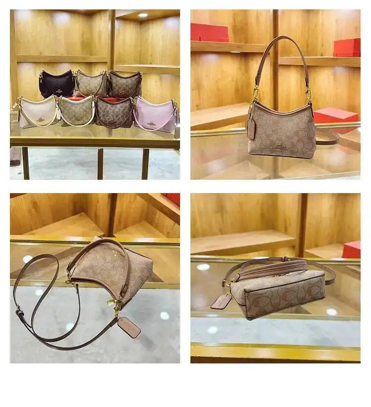 Geometric Print Underarm Crossbody Bag