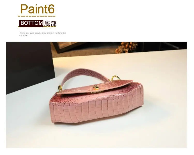 Designer Brand's New Stone Print Design Underarm Leather Shoulder Crossbody Bags for Women Сумка Женская