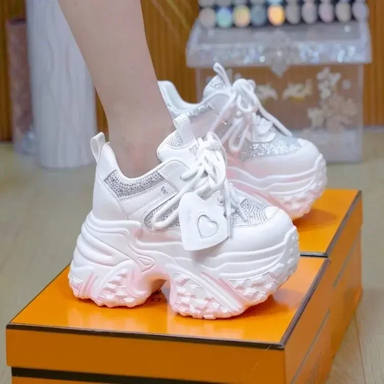 Dad Shoes Women's 2025 Spring and Autumn New Sponge Cake Sports and Leisure Shoes