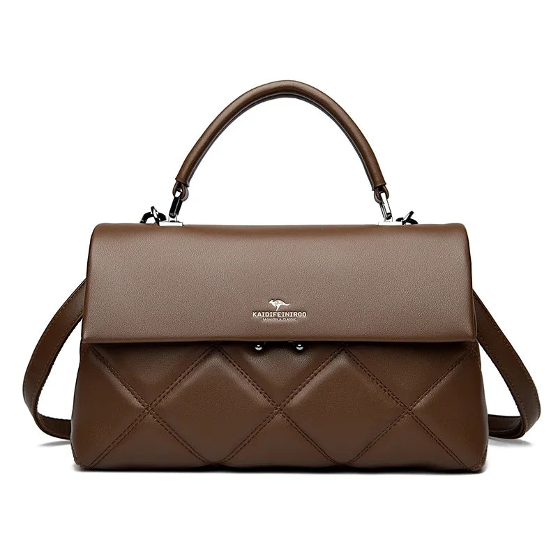 Soft Faux Leather Everyday Crossbody Tote