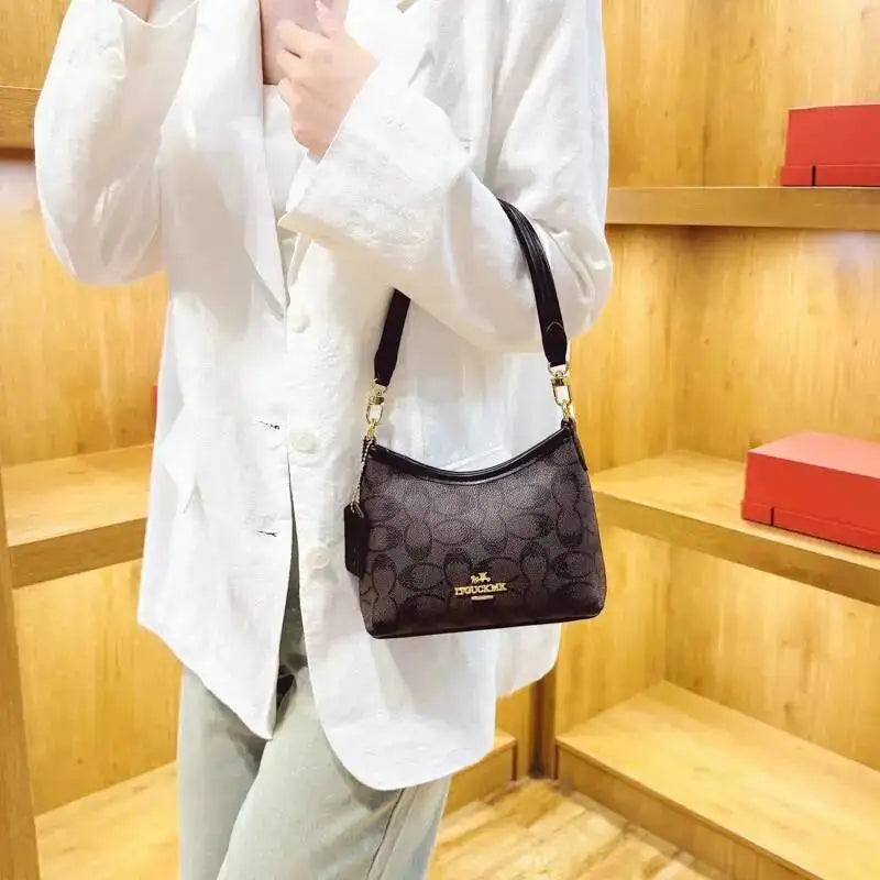 Geometric Print Underarm Crossbody Bag