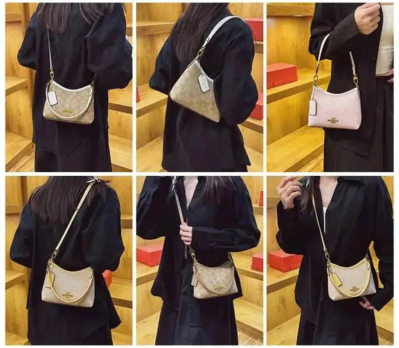 Geometric Print Underarm Crossbody Bag