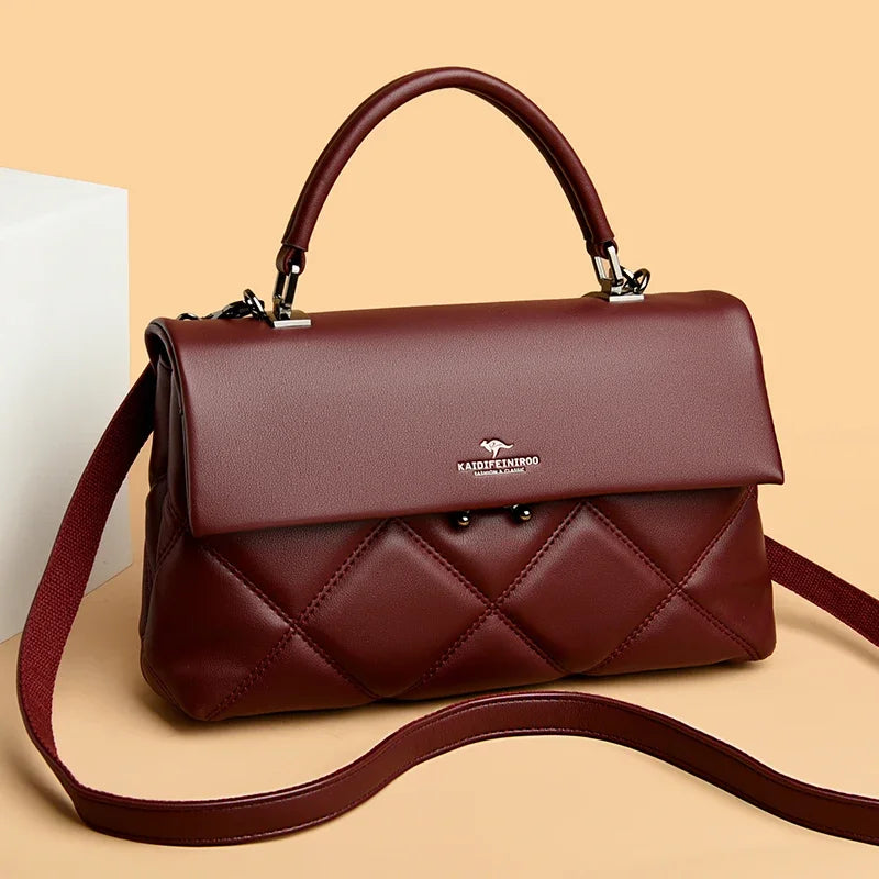 Soft Faux Leather Everyday Crossbody Tote