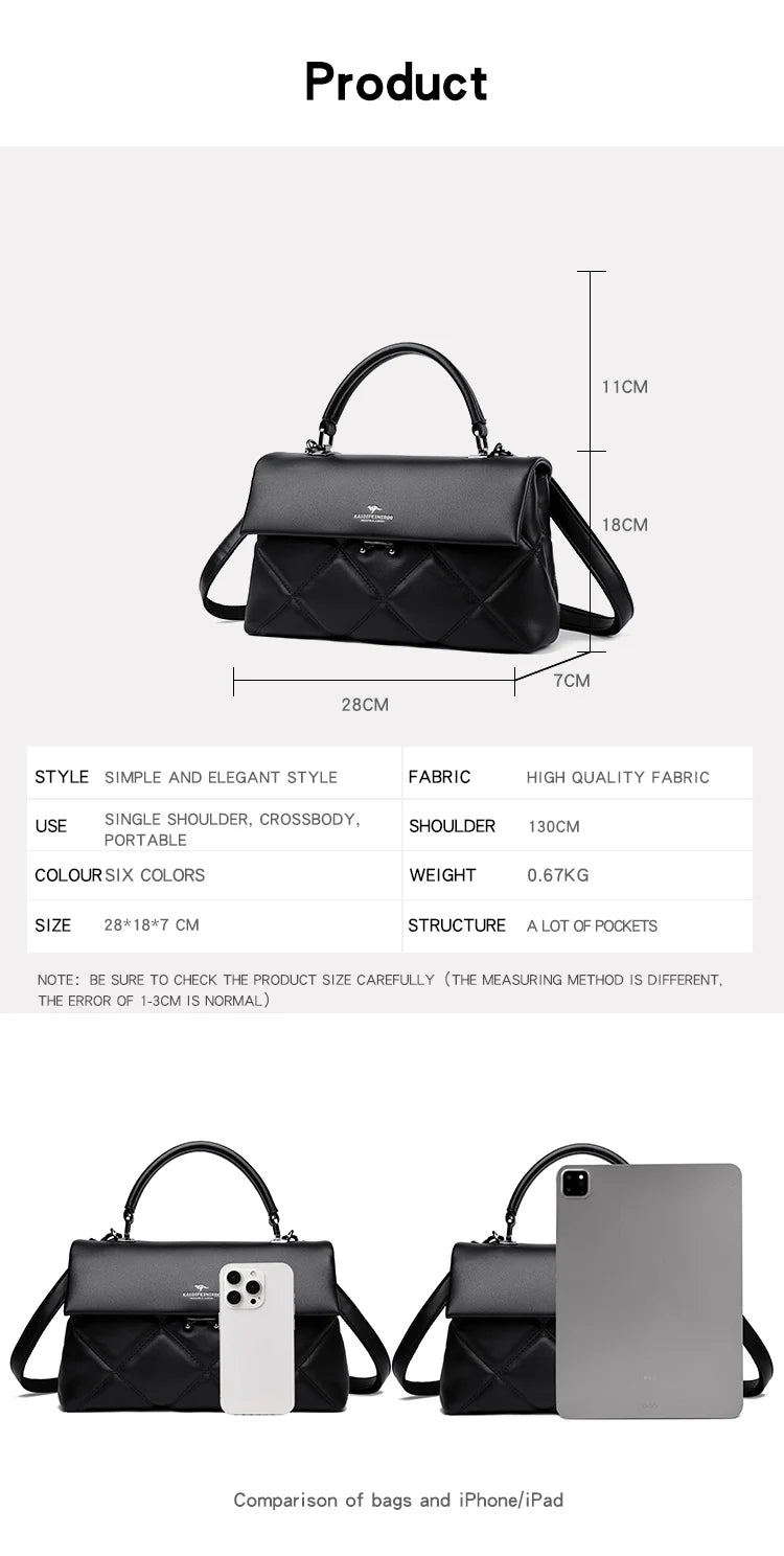 Soft Faux Leather Everyday Crossbody Tote