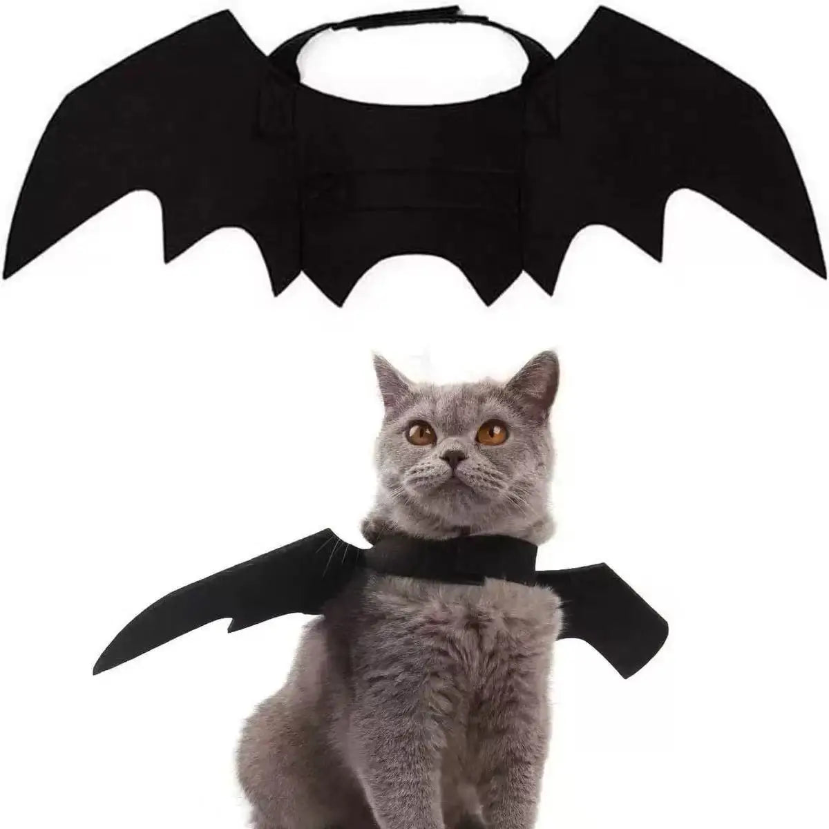 Halloween Party Decor Pet Bat Wings Cosplay Costume Accessory for Cats & Dogs, Halloween Dress‑up Outfit for Puppy Kitten