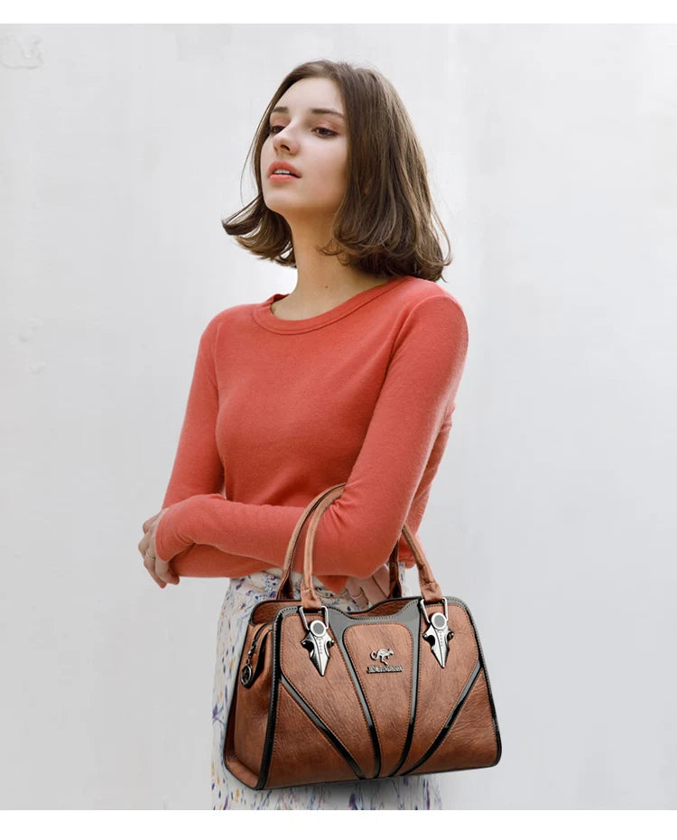 Women Bags Luxury Handbags Fashion Totes Ladies Shoulder Bags High Quality PU Leather Casual Totes Top Handle Shoulder Messenger